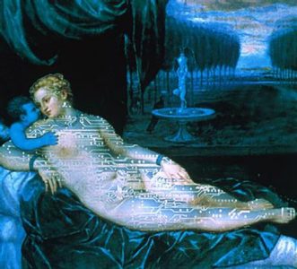 Lynn Hershman Digital Venus (Blue Angel, Ingres)