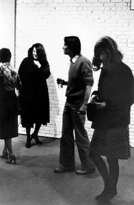 Lynn Hershman Leeson Lynn and Roberta Multiple at a Gallery Opening (Kristine Stiles)