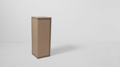 Zimoun 1 prepared dc-motor, cardboard boxes 60x20x20cm