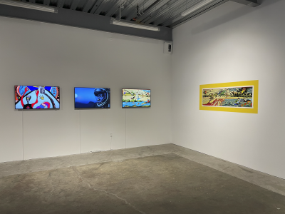 Installation view, Artificial Imagination bitforms gallery SF, 2022