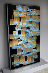 Daniel Canogar Abacus, 2022 From the series Pixelweaver