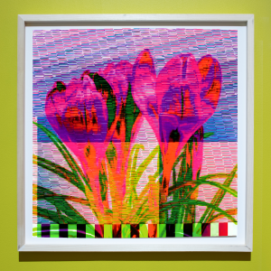 Ellie Pritts Static Glitch Fleur V, 2023 Giclée print on Hahnemühle 24 x 24 in / 61 x 61 cm Edition of 3, 1 AP